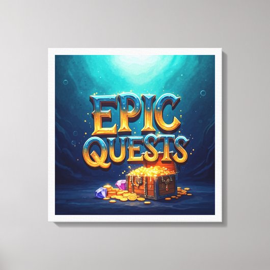 epische quests canvas afdruk (Voorkant)