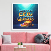 epische quests canvas afdruk (Insitu (Woonkamer))