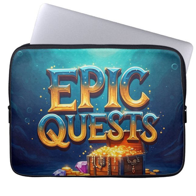 epische quests laptop sleeve (Voorkant)