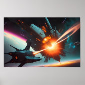 epische ruimte scène poster (Voorkant)