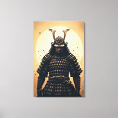 Epische Samurai Krijger Japanse Pantser Canvas Afdruk (Voorkant)