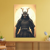 Epische Samurai Krijger Japanse Pantser Canvas Afdruk (Insitu (Woonkamer))