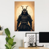 Epische Samurai Krijger Japanse Pantser Poster (Thuiskantoor)