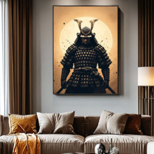 Epische Samurai Krijger Japanse Pantser Poster