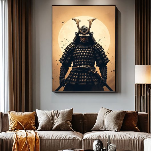 Epische Samurai Krijger Japanse Pantser Poster