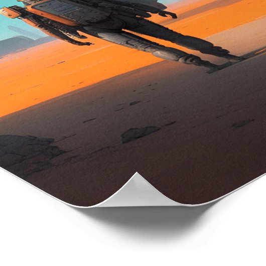 epische sciencefiction scene poster (Hoek)