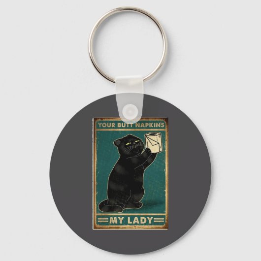 Epische servetten kattenkont dame sleutelhanger (Voorkant)