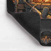 Epische Smidse Forge Aambeeld & Zwaarden Fantasie Muismat (Hoek)