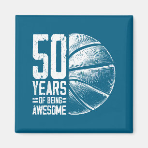 Epische Speler Jaren Basketbal Basketbal 50e 50 Ol Magneet
