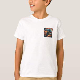 Epische superheld stijgt door de lucht t-shirt