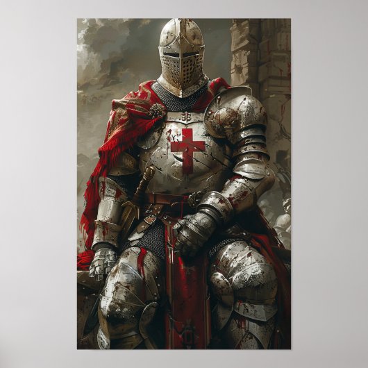 Epische Tempelierridders - Hyper Realistisch Poste Poster (Voorkant)