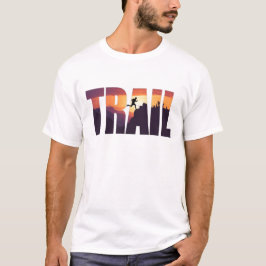 Epische TRAIL Berg Silhouet Afbeeldingen T-shirt
