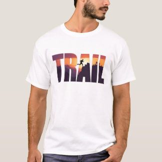 Epische TRAIL Berg Silhouet Afbeeldingen T-shirt
