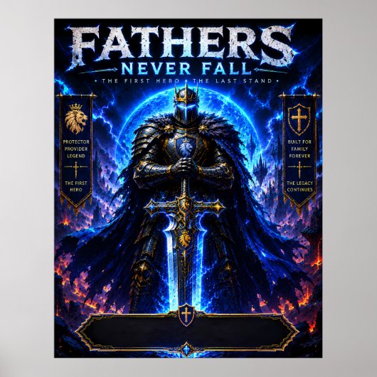 Epische Vader Krijger Poster (Voorkant)