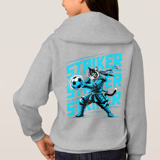 Epische Voetbal Samurai Kat - Cool Gamer & Anime F (Achterkant)