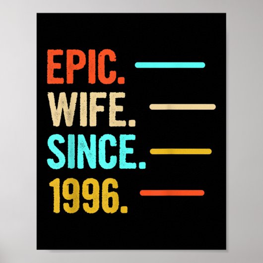 Epische vrouw sinds 1996 poster (Voorkant)
