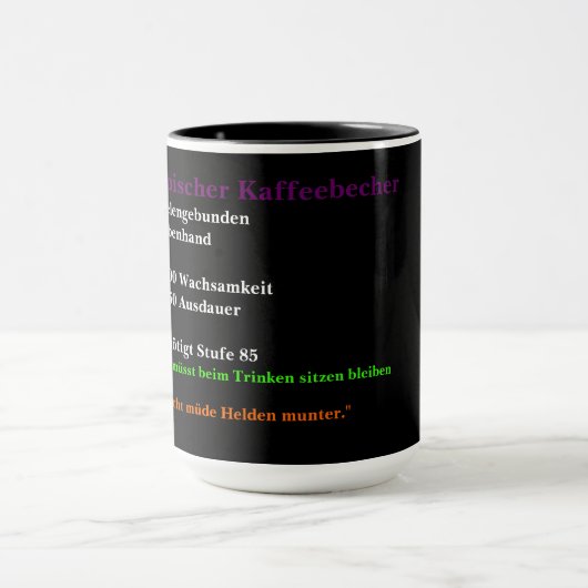 Epischer Kaffeebecher Mok (Midden)