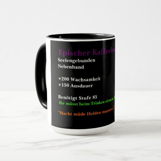 Epischer Kaffeebecher Mok (Voorkant links)
