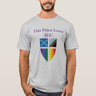 Episcopaal Deze Priester Houdt Van Jou T-shirt