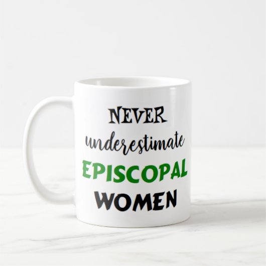 episcopaalse vrouwen koffiemok (Links)