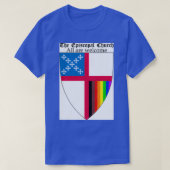 Episcopal Church Shield met 8 kleuren Rainbow Pri T-shirt (Design voorkant)