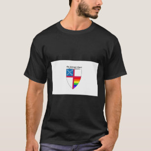 Episcopal Church Shield met Rainbow Pride Horizon T-shirt