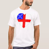 Episcopal Flag Heart T-shirt (Voorkant)