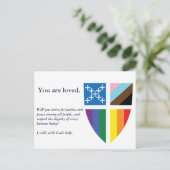 Episcopal Pride Flag Briefkaart (Staand voorkant)
