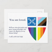 Episcopal Pride Flag Briefkaart (Voorkant / Achterkant)