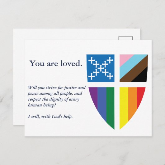 Episcopal Pride Flag Briefkaart (Voorkant / Achterkant)