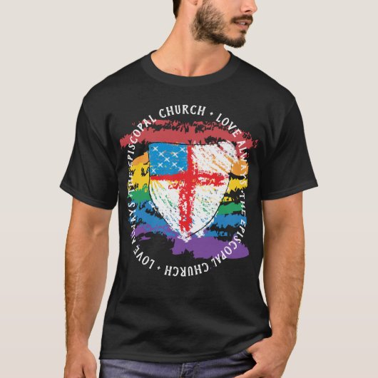 Episcopal Pride T-shirt - Y'all Means All (Voorkant)