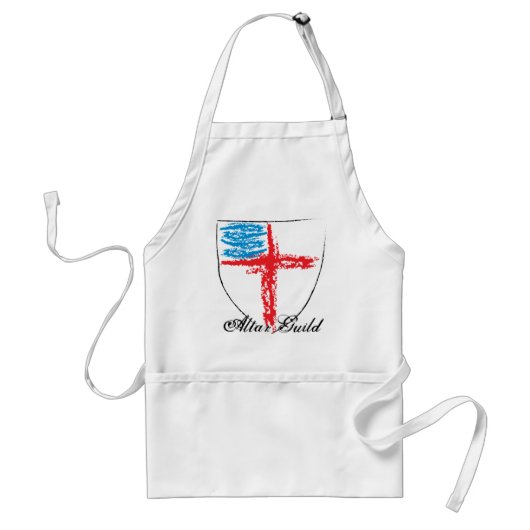 Episcopal Shield/Altar Guild Apron Standaard Schort (Voorkant)