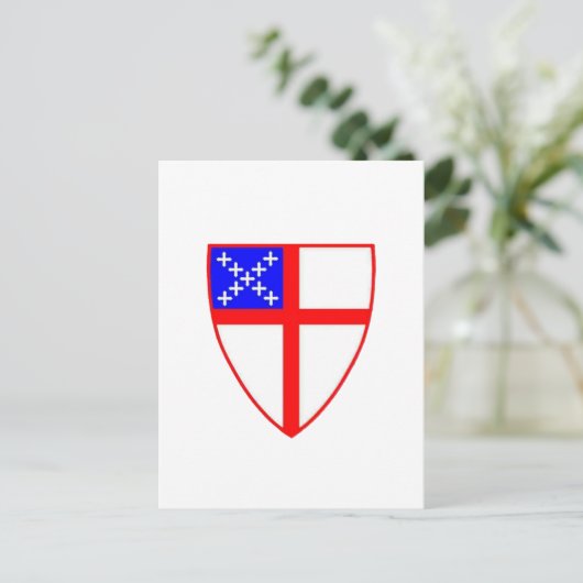 Episcopal Shield Briefkaart (Staand voorkant)