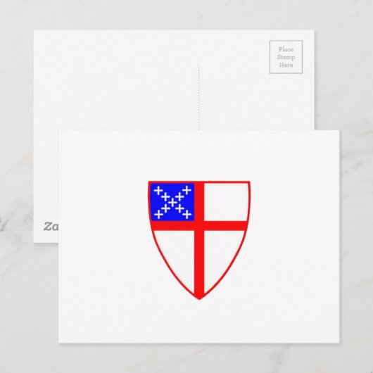 Episcopal Shield Briefkaart (Voorkant / Achterkant)