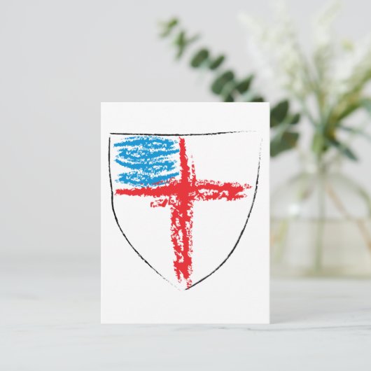 Episcopal Shield Briefkaart (Staand voorkant)