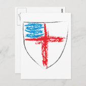 Episcopal Shield Briefkaart (Voorkant / Achterkant)