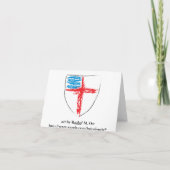 Episcopal Shield Notecard Kaart (Achterkant)
