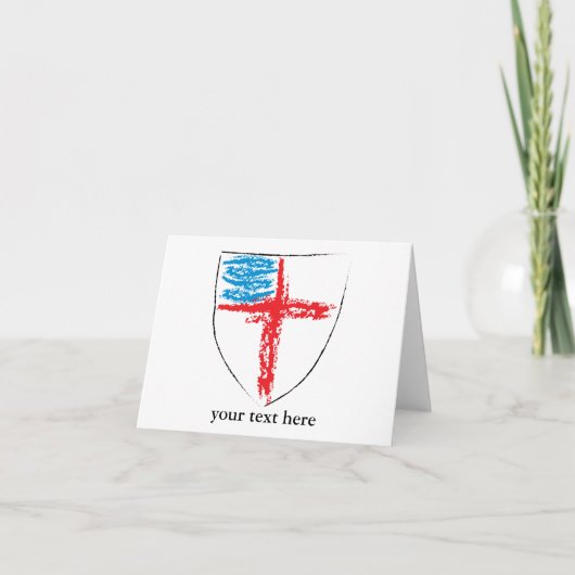Episcopal Shield Notecard Kaart (Voorkant)