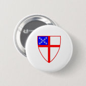 Episcopal Shield Ronde Button 5,7 Cm (Voorkant /achterkant)