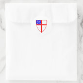 Episcopal Shield Ronde Sticker (Tas)