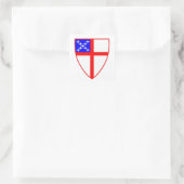 Episcopal Shield Vierkante Sticker (Tas)