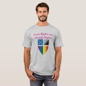 Episcopal Trans Rights Are Human Rights  T-shirt (Voorkant volledig)