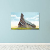 Episcopale kerk van St. Peters-by-the-Zee Canvas Afdruk (Insitu (Houten vloer))