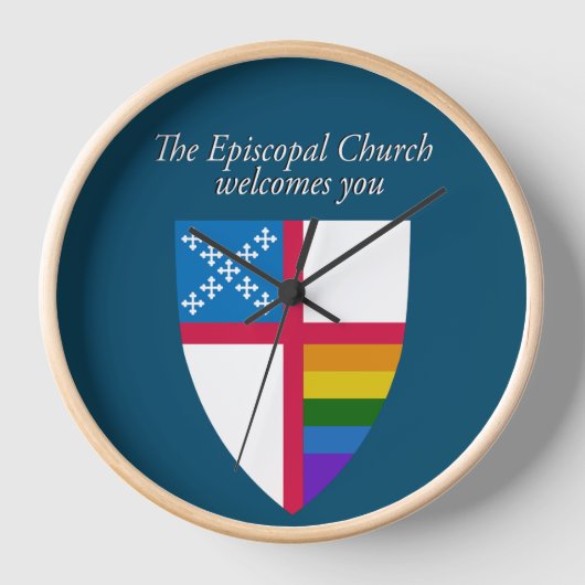 Episcopale Kerk verwelkomt u LGBTQ klok (Voorkant)