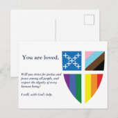 Episcopale Pride-vlag postkaart (Voorkant / Achterkant)