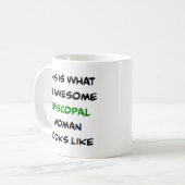 episcopale vrouw, geweldig koffiemok (Voorkant links)