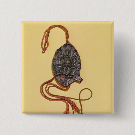 Episcopale zeehond van Anthony Beck Vierkante Button 5,1 Cm (Voorkant)