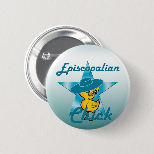 Episcopalian Chick #7 Ronde Button 5,7 Cm (Voorkant /achterkant)