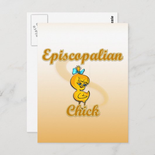 Episcopalian Chick Briefkaart (Voorkant / Achterkant)