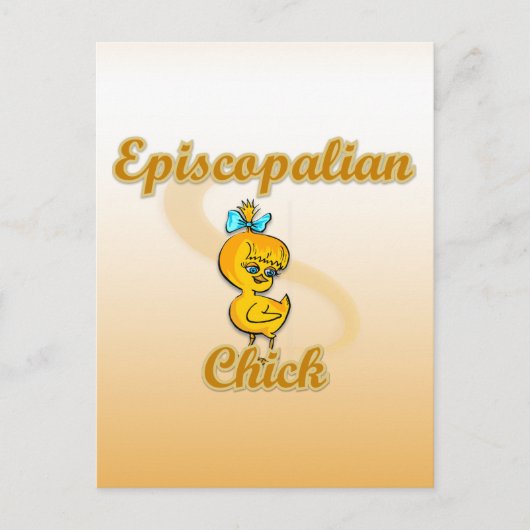 Episcopalian Chick Briefkaart (Voorkant)